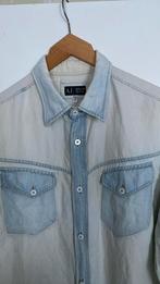 Armani jeans overhemd, Blauw, Halswijdte 43/44 (XL), Ophalen of Verzenden, Zo goed als nieuw
