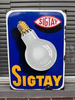Vintage Sigtay Emaille Reclamebord, Antiek en Kunst, Ophalen of Verzenden