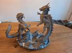 Resin draken diorama 40 cm groot, Ophalen of Verzenden, Zo goed als nieuw, Diorama