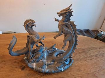 Resin draken diorama 40 cm groot beschikbaar voor biedingen