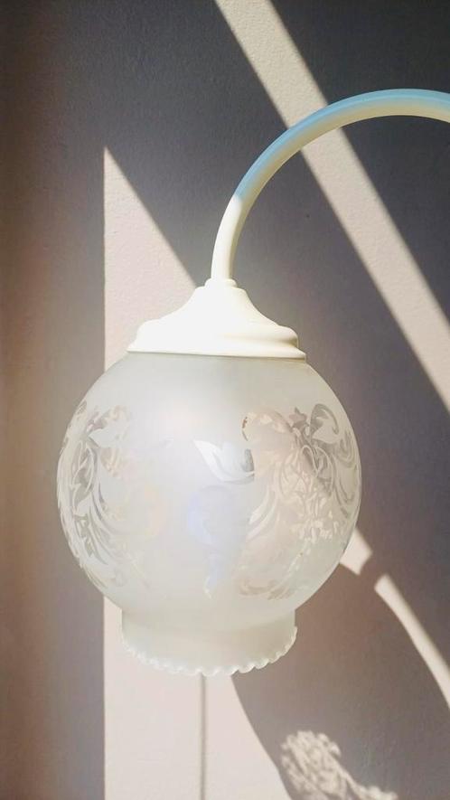 Vintage Vloerlamp met 3 Lampen, Huis en Inrichting, Lampen | Vloerlampen, Zo goed als nieuw, 150 tot 200 cm, Glas, Ophalen of Verzenden