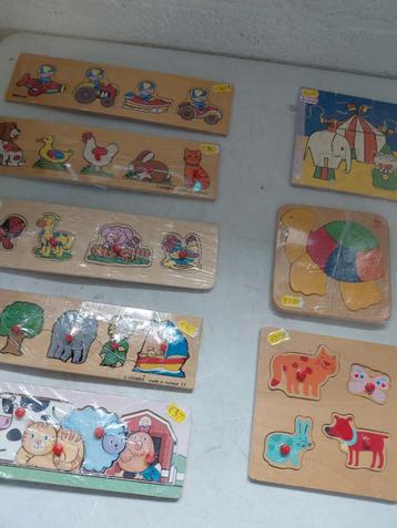 Partij Houten Puzzels - Educatief Speelgoed beschikbaar voor biedingen