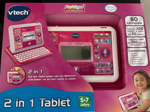 Vtech 2 in 1 tablet. Nieuwe vtech kinderlaptop duitse versie, Spelcomputers en Games, Spelcomputers | Overige, Zo goed als nieuw
