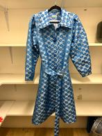 Trenchcoat bloemen Custommade, Blauw, Custommade, Ophalen of Verzenden, Zo goed als nieuw