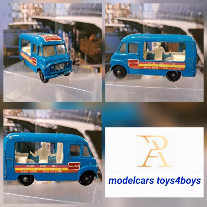 Matchbox 47 Commer Ice Cream Canteen Van  1/85, Hobby en Vrije tijd, Modelauto's | Overige schalen, Zo goed als nieuw, Auto, Verzenden