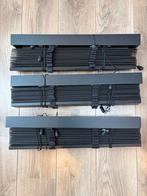 Zwarte houten lamellen Karwei - 3 stuks, Ophalen, 50 tot 100 cm, Zo goed als nieuw, 100 tot 150 cm