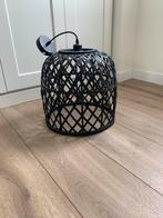 Hanglamp rotan zwart, Ophalen, Zo goed als nieuw, Minder dan 50 cm, Hout