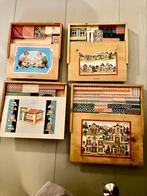 Vintage blokkendozen, Kinderen en Baby's, Speelgoed | Houten speelgoed, Ophalen of Verzenden, Gebruikt