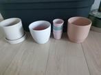Bloempotten- pot for flowers - all for 15., Tuin en Terras, Bloempotten, Rond, Ophalen of Verzenden, Zo goed als nieuw, Aardewerk