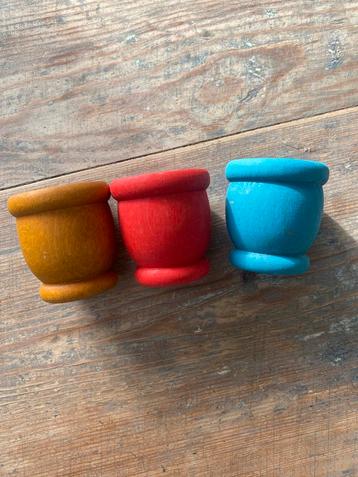 Houten Speelgoed Bakjes - Set van 3 beschikbaar voor biedingen