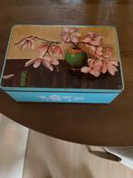 Vintage Koekblik met Bloemenmotief, Ophalen of Verzenden