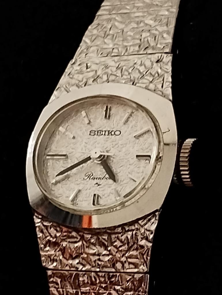Vintage Seiko Rainbow 1104-7050 Seikosha 1104B 17 jewels, Ophalen of Verzenden, Staal, Seiko