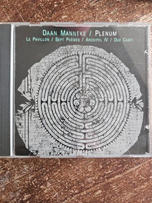 Daan Manneke - Plenum CD, Cd's en Dvd's, Cd's | Klassiek, Zo goed als nieuw, Vocaal, Modernisme tot heden, Ophalen of Verzenden