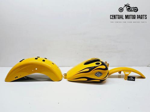 Dyna Wide Glide 2010-2017 Tankset Chrome Yellow, Motoren, Onderdelen | Harley-Davidson, Gebruikt, Ophalen of Verzenden