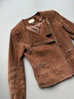 Echt suede leren jasje van Mango | maat S, Mango, Bruin, Ophalen of Verzenden, Zo goed als nieuw