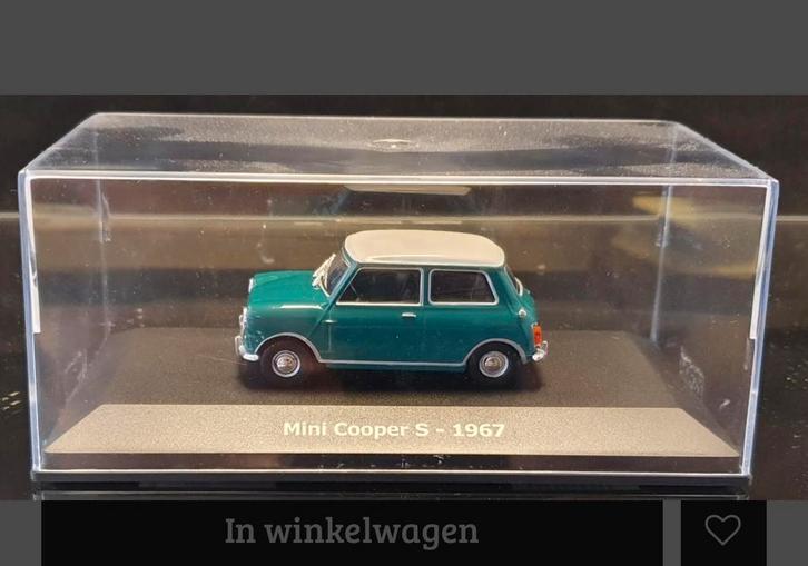 Mini Cooper 1967 - Schaalmodel 1:43, Hobby en Vrije tijd, Modelauto's | 1:43, Nieuw, Auto, Overige merken, Ophalen of Verzenden
