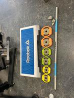 Reebok step met bodypump set gekleurd 20 kg, Gebruikt, Ophalen of Verzenden, Bodypump set, Reebok