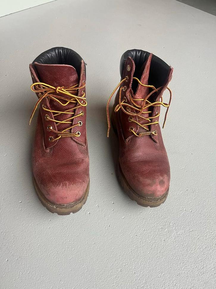 Timberland Rode Schoenen Maat 42/43, Kleding | Heren, Schoenen, Gedragen, Boots, Bruin, Ophalen