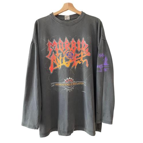 Morbid Angel - Vintage 1992 Longsleeve - Gehandtekend!, Kleding | Heren, T-shirts, Maat 56/58 (XL), Zwart, Ophalen of Verzenden