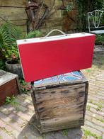 Vintage 7inch platen koffer rood, Overige formaten, Gebruikt, Ophalen of Verzenden, Koffer