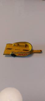 Oude Matchbox Honda Trailer - Geel, Hobby en Vrije tijd, Modelauto's | 1:18, Ophalen of Verzenden, Gebruikt, Auto, Hot Wheels