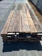 Mooie grote  partij brede  sloophout  planken, Ophalen, Gebruikt, Minder dan 25 mm, Plank