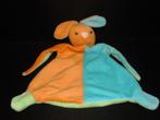 TOI TOYS KONIJN BABY ANIMAL BLANKIE  KNUFFELDOEKJE VELOURS H, Ophalen of Verzenden, Nieuw, Konijn