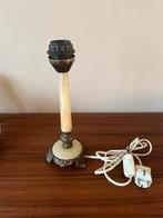 Vintage lampenvoet tafellamp ONYX messing retro art nouveau, Antiek en Kunst, Antiek | Lampen, Ophalen of Verzenden