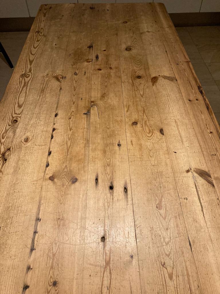 Grote keukentafel, Doe-het-zelf en Verbouw, Hout en Planken, Ophalen, Zo goed als nieuw, 50 mm of meer, Minder dan 200 cm