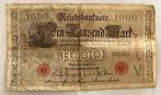 1000 mark bankbiljet uit 1910, Postzegels en Munten, Ophalen of Verzenden, Duitsland, Los biljet