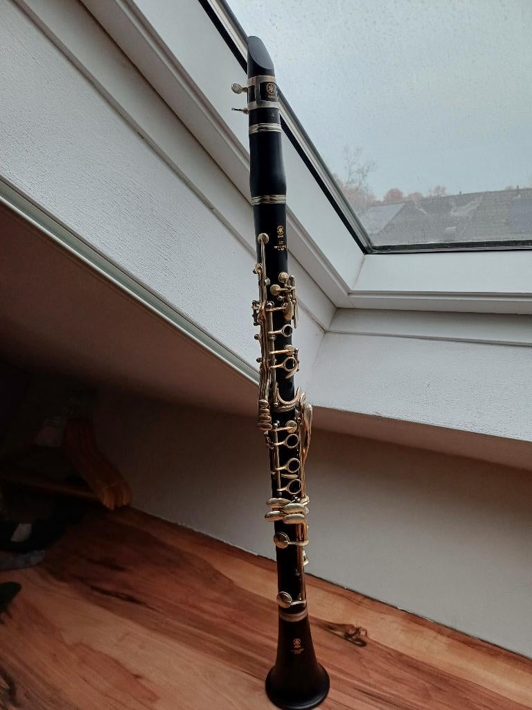 Yamaha YCL-255S Bb klarinet met koffer en lesboek, Muziek en Instrumenten, Bes-klarinet, Kunststof, Gebruikt, Ophalen of Verzenden