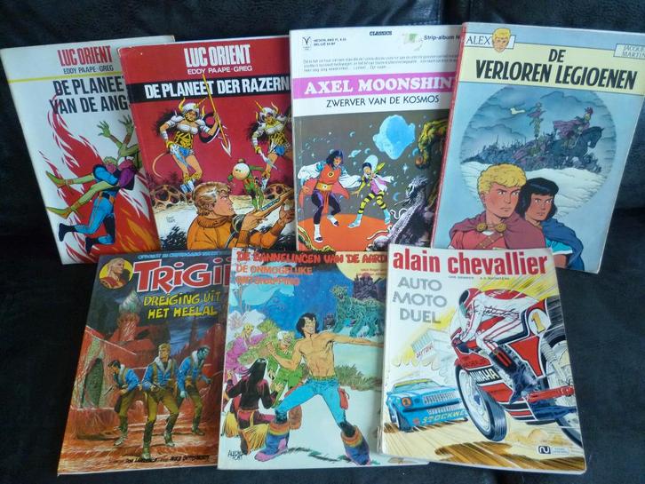 Luc Orient, Axel Moonshine.en Alain Chevallier, Boeken, Stripboeken, Gelezen, Meerdere stripboeken, Ophalen