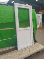 Kunststof Buitendeur 1/2glas  b93 x h208 cm Wit -2331-