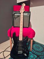 Squier by Fender stratocaster met Fender Frontman versterker, Ophalen, Fender, Met versterker, Zo goed als nieuw