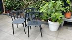 Tuinstoel kunstof (IKEA) zwart 3 stuks, Tuin en Terras, Ophalen, Kunststof, Gebruikt, 3 zitplaatsen