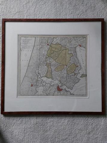 Gravure uit 1750. Kennemer waterland, Zeevang, Beemster
