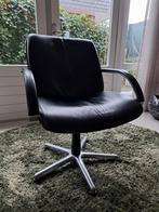 Artifort Geoffrey Harcourt bureaustoel/vergaderstoel leer, Ophalen, Zo goed als nieuw, Zwart, Bureaustoel