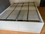 IKEA Bed 166x 206 met Opbergruimte, Huis en Inrichting, Slaapkamer | Bedden, Ophalen, Wit, Tweepersoons, 140 cm