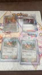 4x promos 1x giovanni 2x eevee 1x mimikyu, Ophalen of Verzenden, Nieuw, Meerdere kaarten, Foil