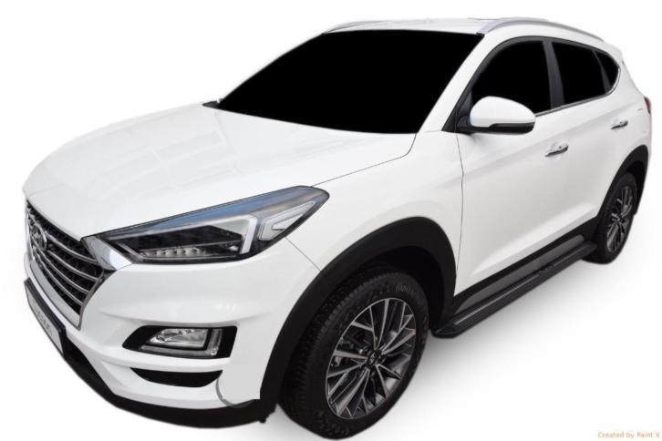 Treeplanken zwart voor de Hyundai Tucson 2015 - 2021 NIEUW, Auto-onderdelen, Overige Auto-onderdelen