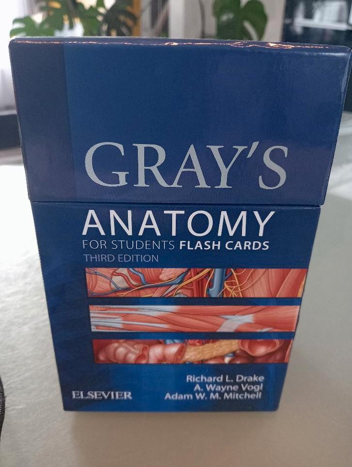 Gray s Anatomy flashcards for students third edition, Boeken, Studieboeken en Cursussen, Zo goed als nieuw, WO, Beta, Ophalen of Verzenden