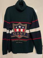 Lamswollen Gant Banner Shield coltrui, Tartan green, Maat 56/58 (XL), Ophalen of Verzenden, Gant, Gedragen