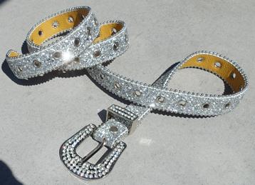 damesriem 017-5 / 115x2,8 cm zilverkleur - nieuw beschikbaar voor biedingen