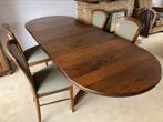 Eethoek met 4 stoelen uitklapbaar, Ophalen, Gebruikt, 4 tot 6 stoelen
