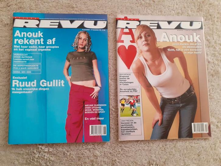 ANOUK - NIEUWE REVU - '99/'01, Verzamelen, Tijdschriften, Kranten en Knipsels, Tijdschrift, Nederland, 1980 tot heden, Ophalen of Verzenden