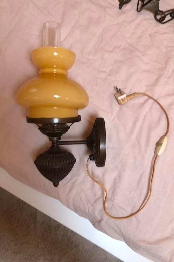 Wandlamp,olielampmodel-Z.G.A.N., Antiek en Kunst, Antiek | Lampen, Ophalen of Verzenden