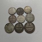 Rusland set 10-15-20 kopek 1874-1916 - zilver, Ophalen of Verzenden, Rusland, Zilver