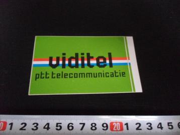 sticker VIDITEL ptt telecommunicatie * beschikbaar voor biedingen