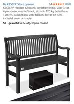 Kesser Houten Tuinbank Antraciet Nieuw, Ophalen of Verzenden, Nieuw, Hout