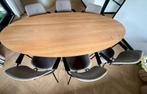 Studio Henk ovale eettafel - 240 cm - evt met stoelen, Huis en Inrichting, Ophalen, Gebruikt, Eikenhout, 200 cm of meer